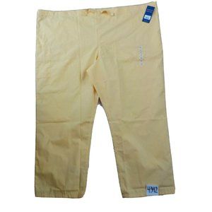 NWT Cherokee Unisex Nursing Scrubs Yellow Scrub 3 Pocket Medical Pants